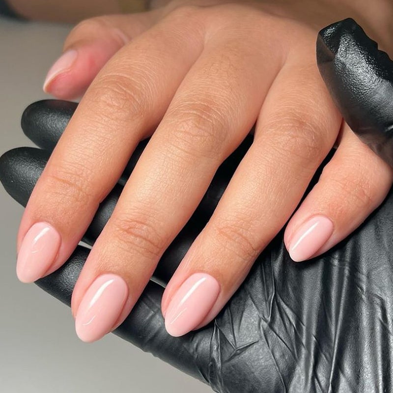 KXAMELIE Pastel Pink Press on Nails Short Oval Nails,KXAMELIE Acrylic Nails Glue on Nails Short Almond,Soft Gel Nails Strong Nails Press ons,Fake Nails Stick on Nails for Women in 24PCS - Image 3